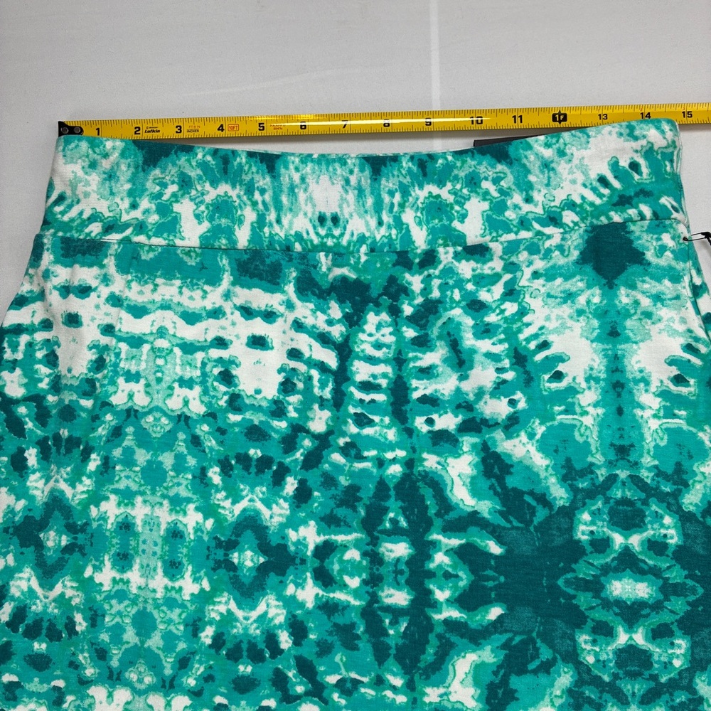 Roz and Ali NWT Teal and White Maxi Skirt - Picture 4 of 7